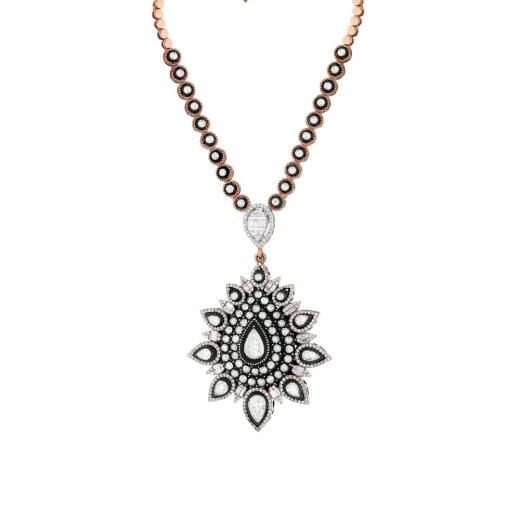 5,09 ct. Diamant-Baguette-Halskette